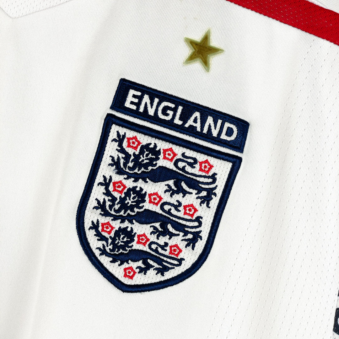 2007-2009 England Umbro Home Shirt #9 Wayne Rooney