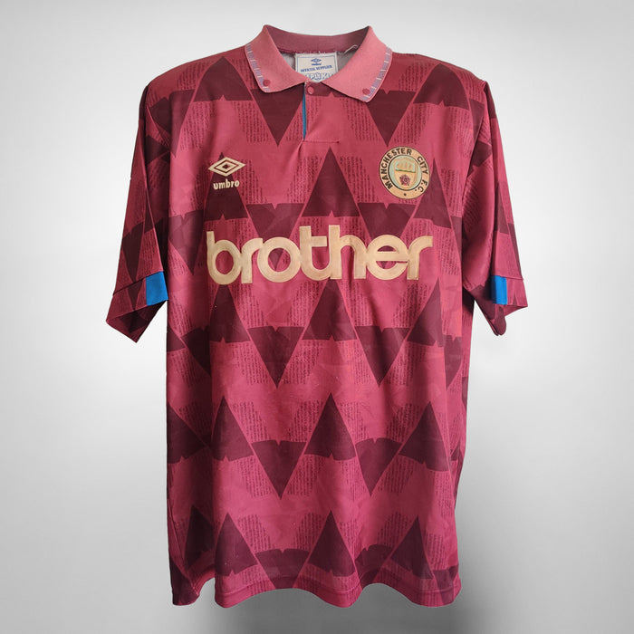 1990-1992 Manchester City Umbro Away Shirt - Marketplace