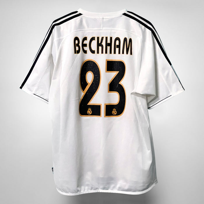 2003-2004 Real Madrid Adidas Home Shirt #23 David Beckham
