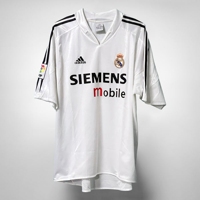 2004-2005 Real Madrid Adidas Home Shirt #7 Raul