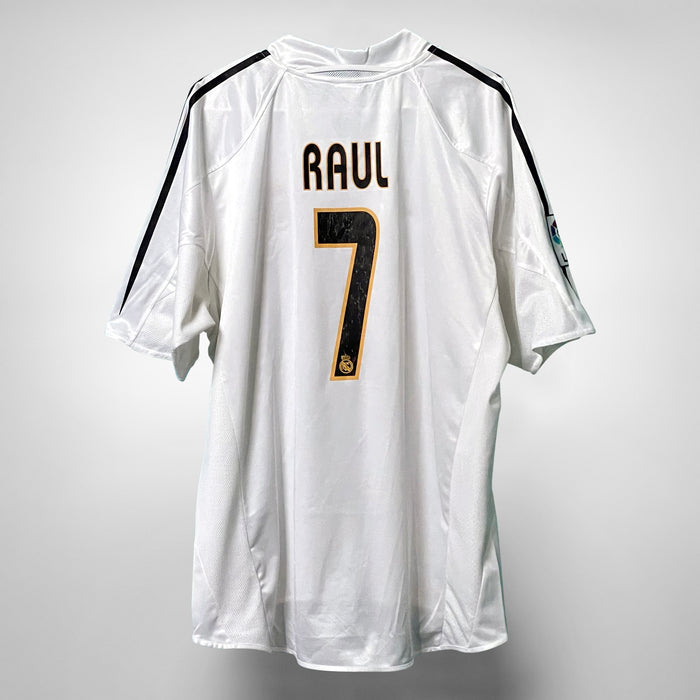 2004-2005 Real Madrid Adidas Home Shirt #7 Raul