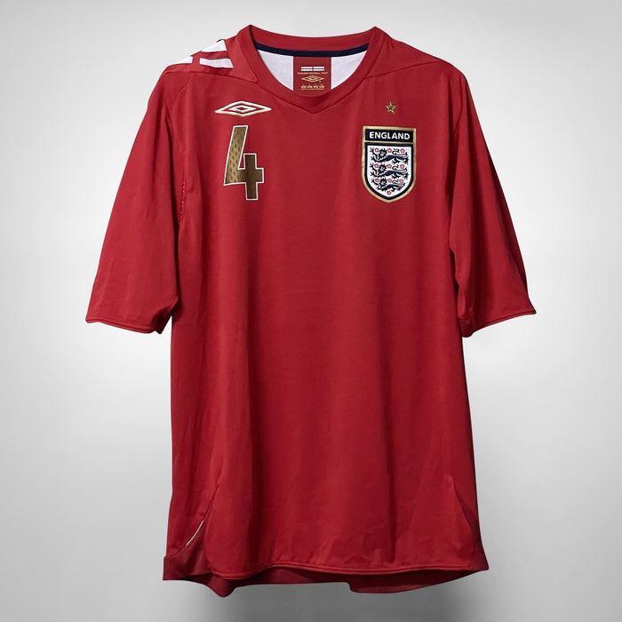 2006-2008 England Umbro Away Shirt #4 Steven Gerrard