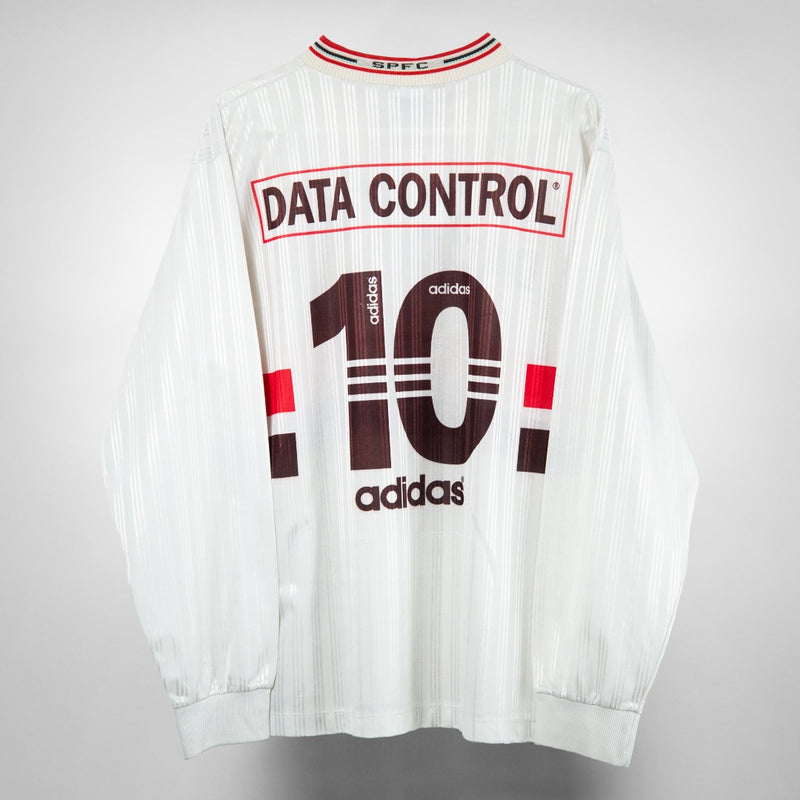 1997 Sao Paulo Adidas Home Shirt Longsleeves #10 Carlos Miguel