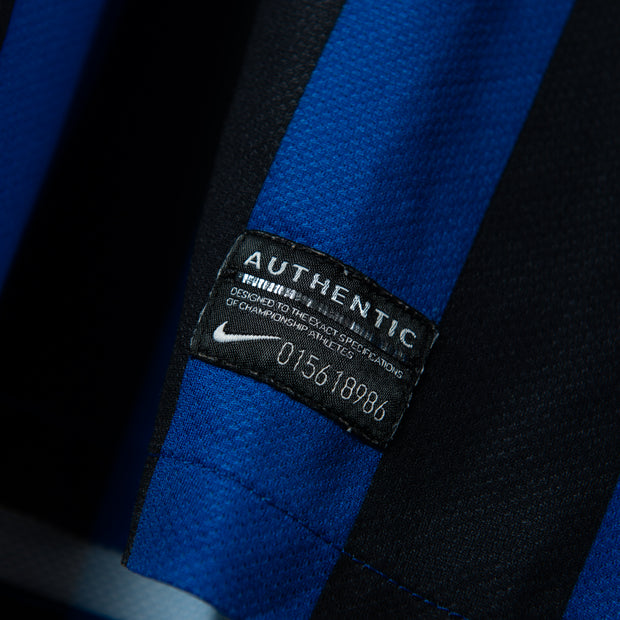 2011-2012 Inter Milan Nike Home Shirt Long Sleeve UCL Patch