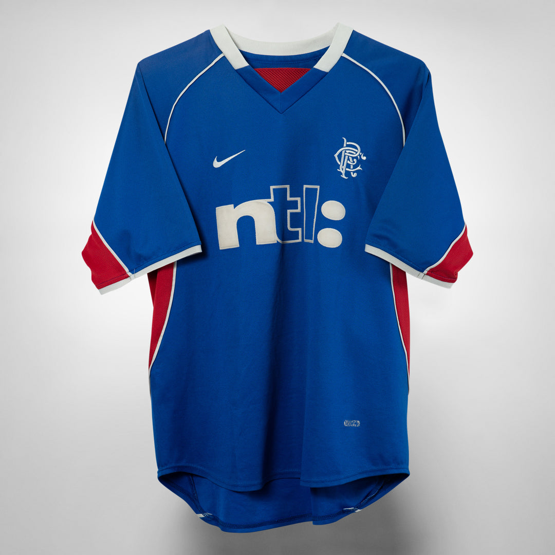 2001-2002 Rangers Nike Home Shirt