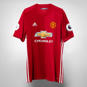 2016-2017 Manchester United Adidas Home Shirt #9 Zlatan Ibrahimovic