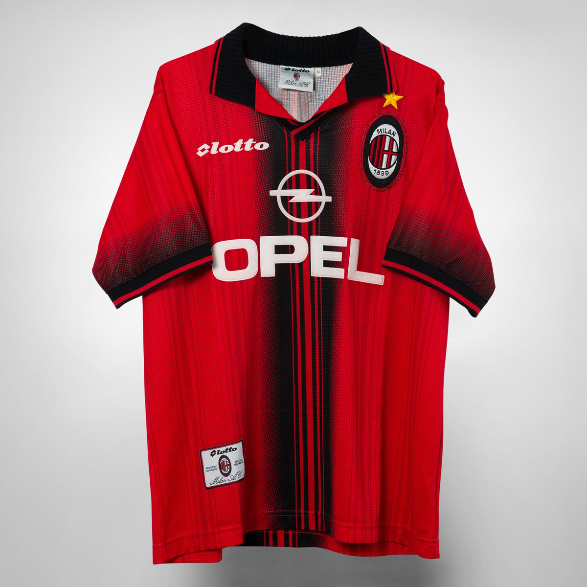 1997-1998 AC Milan Lotto Fourth Shirt #14 George Weah - Marketplace
