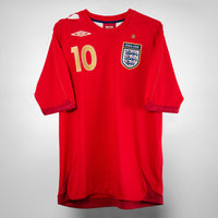 2006-2008 England Umbro Away Shirt #10 Michael Owen