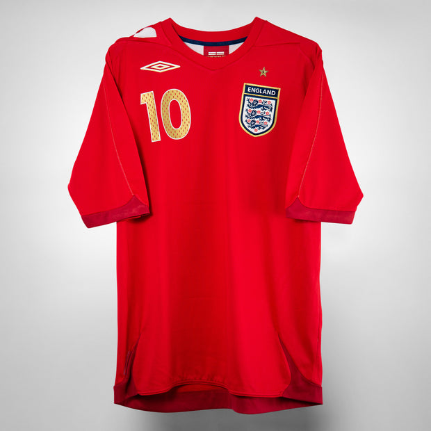 2006-2008 England Umbro Away Shirt 