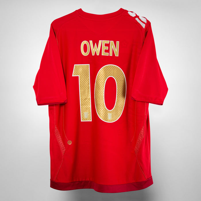 2006-2008 England Umbro Away Shirt #10 Michael Owen