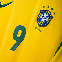 1998 Brazil Nike Home Shirt #9 Ronaldo