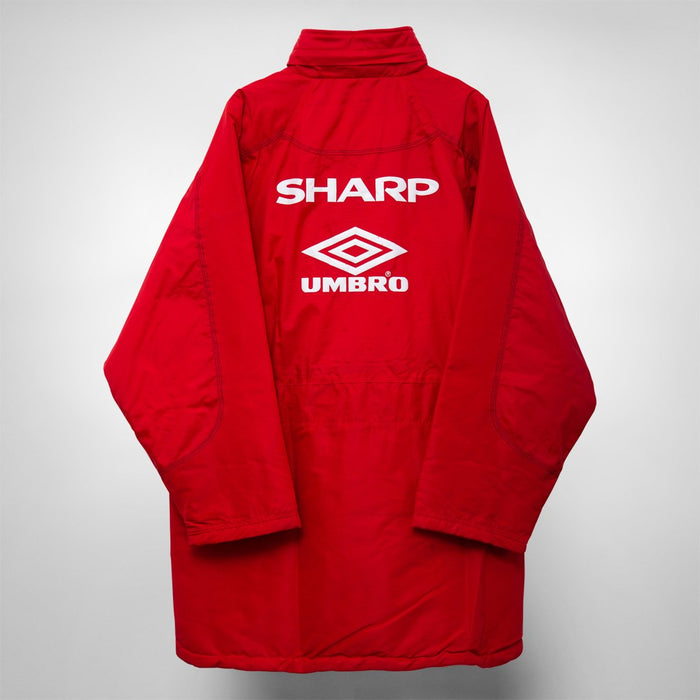1998-1999 Manchester United Umbro Bench Warmer Coat