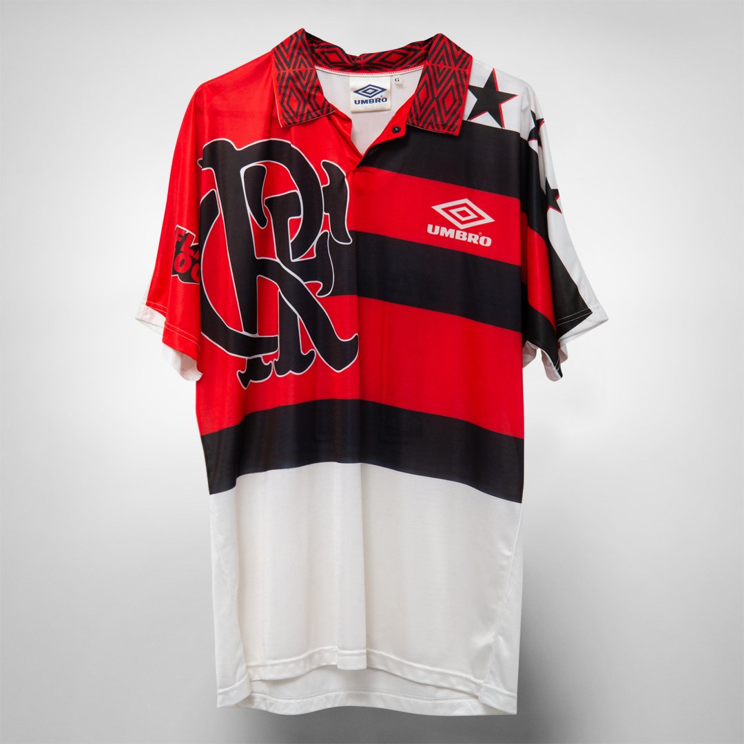 1995 Flamengo Umbro Centenary Shirt #11 Romario
