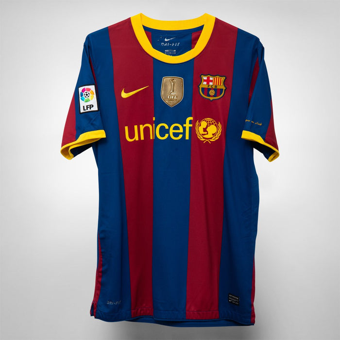 2010-2011 FC Barcelona Nike Home Shirt #6 Xavi