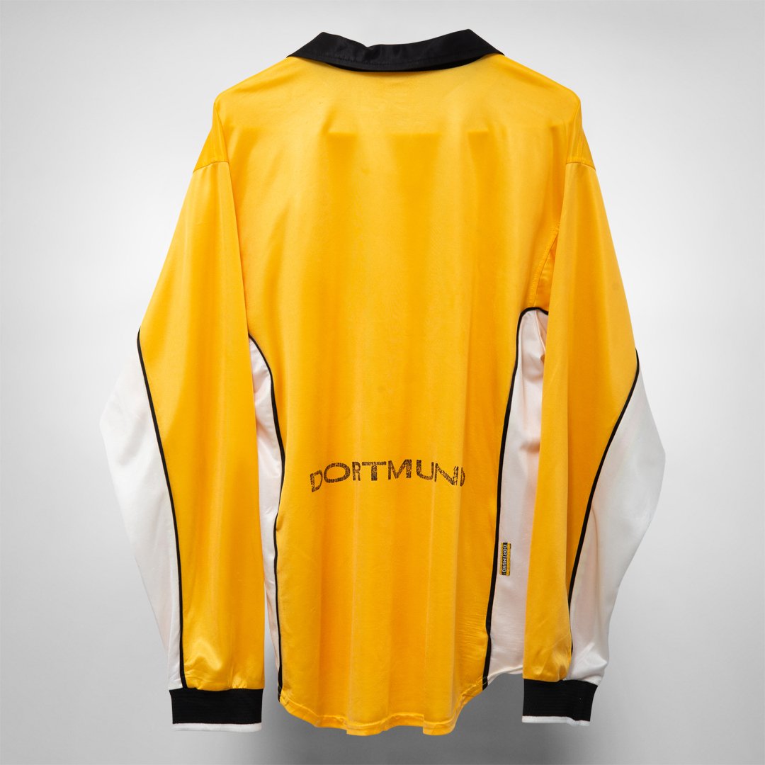 1998-2000 Dortmund Nike Long Sleeve Home Shirt