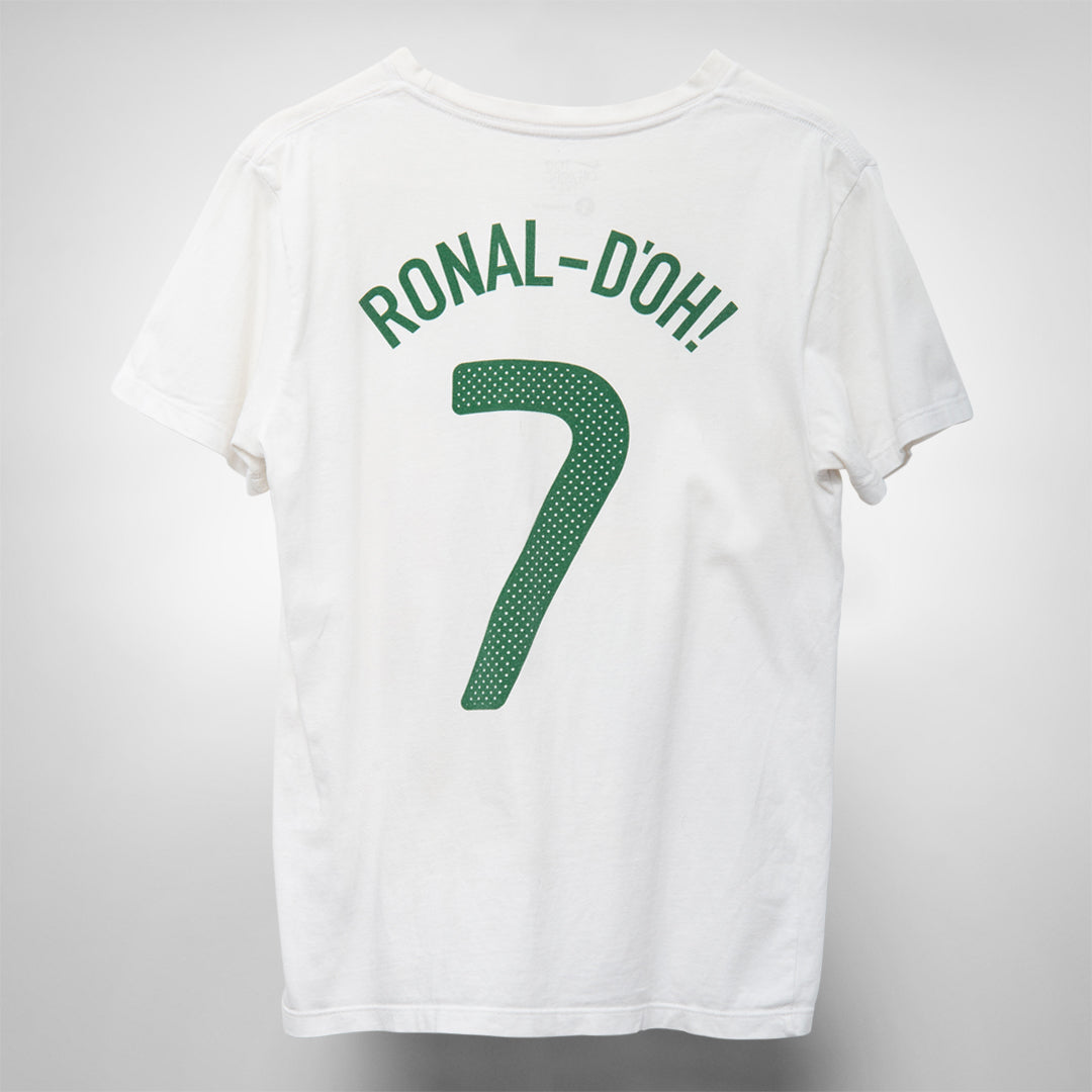 Nike Homer Simpson Cristiano Ronaldo Write The Future T-Shirt RONAL-D'OH!