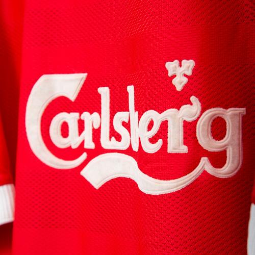 1998-2000 Liverpool Reebok Home Shirt #15 Patrik Berger