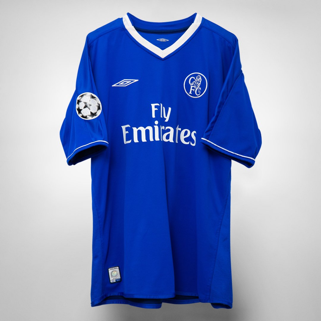 2003-2004 Chelsea Adidas Home Shirt #10 Joe Cole
