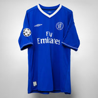2003-2004 Chelsea Adidas Home Shirt #10 Joe Cole
