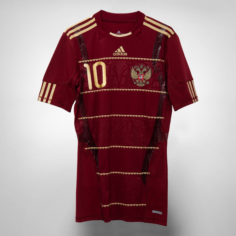 2010-2011 Russia Adidas Home Shirt #10 Andrey Arshavin Player Spec (Techfit)