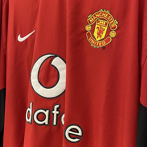 2002-2004 Manchester United Nike Home Shirt #7 David Beckham Long Sleeve Player Spec  - Marketplace
