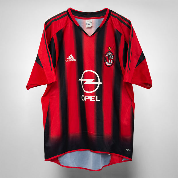 2004-2005 AC Milan Adidas Home Shirt 