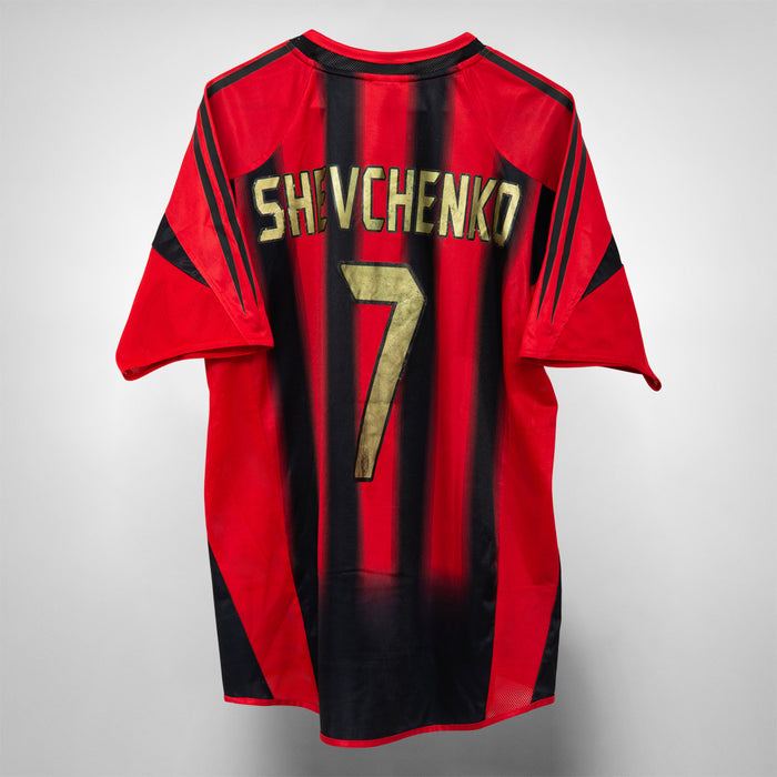 2004-2005 AC Milan Adidas Home Shirt #7 Andriy Shevchenko