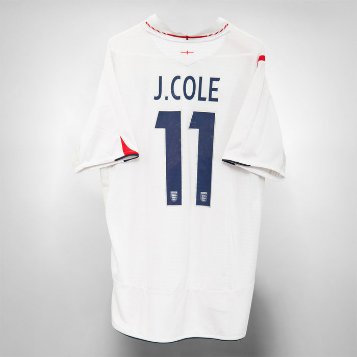 2005-2007 England Umbro Home Shirt #11 Joe Cole