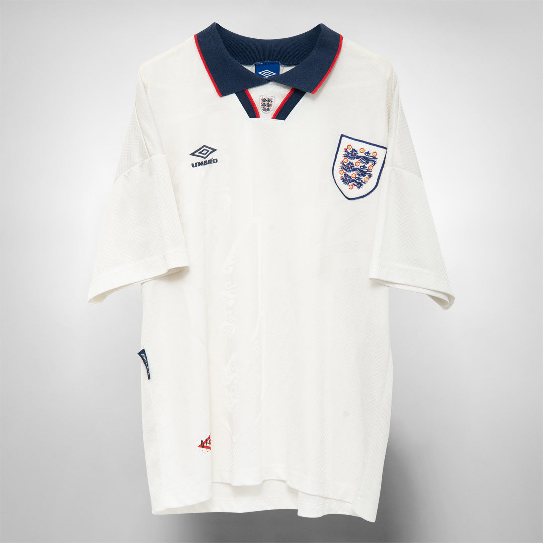 1993-1995 England Umbro Home Shirt