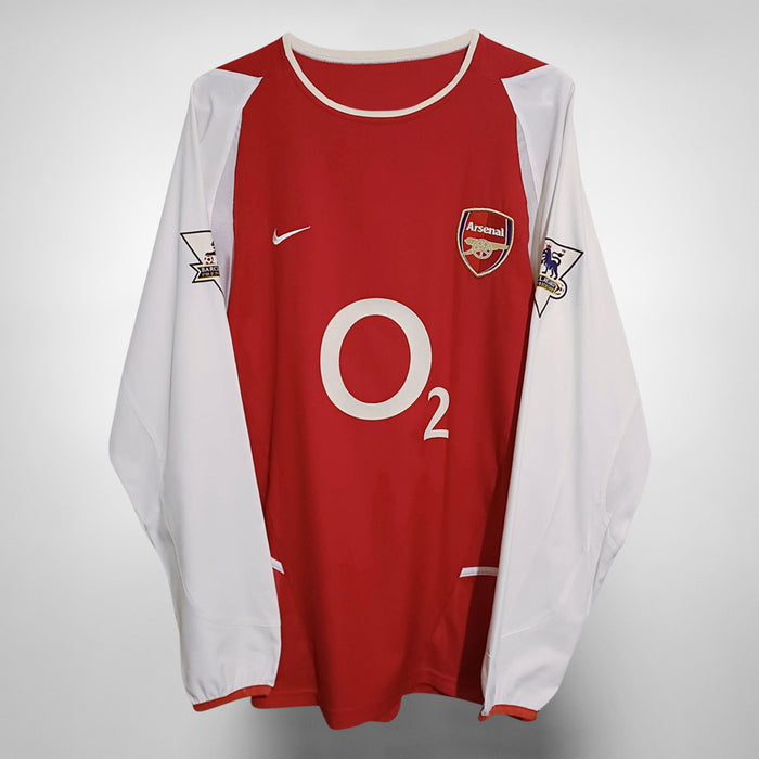 2002-2004 Arsenal Nike Home Shirt #10 Bergkamp - Marketplace