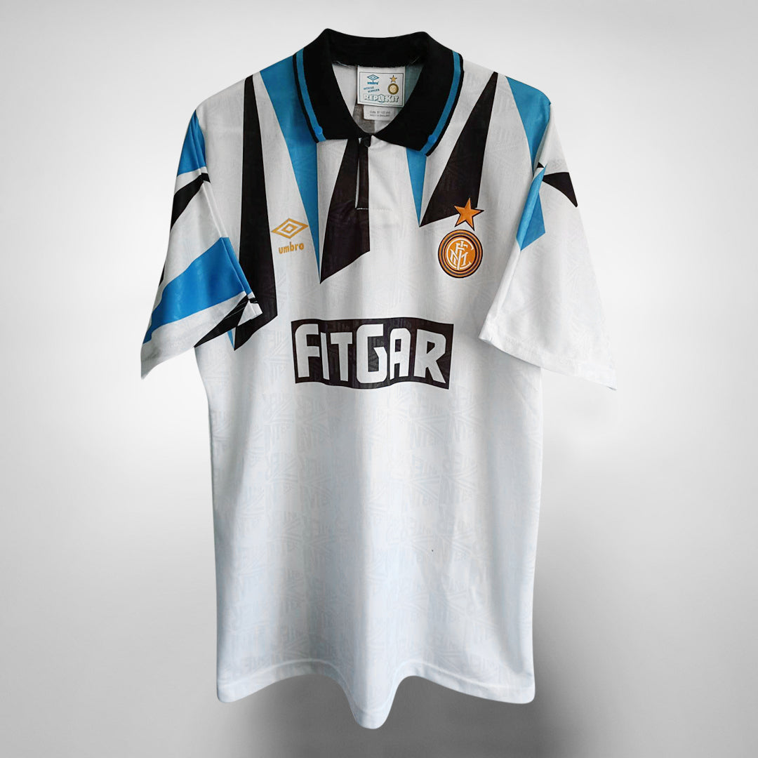 1991-1992 Inter Milan Umbro Away Shirt - Marketplace