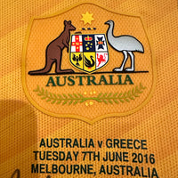 2016-2017 Australia Socceroos Nike Match Worn Signed #8 Bailey Wright Home Shirt - Marketplace