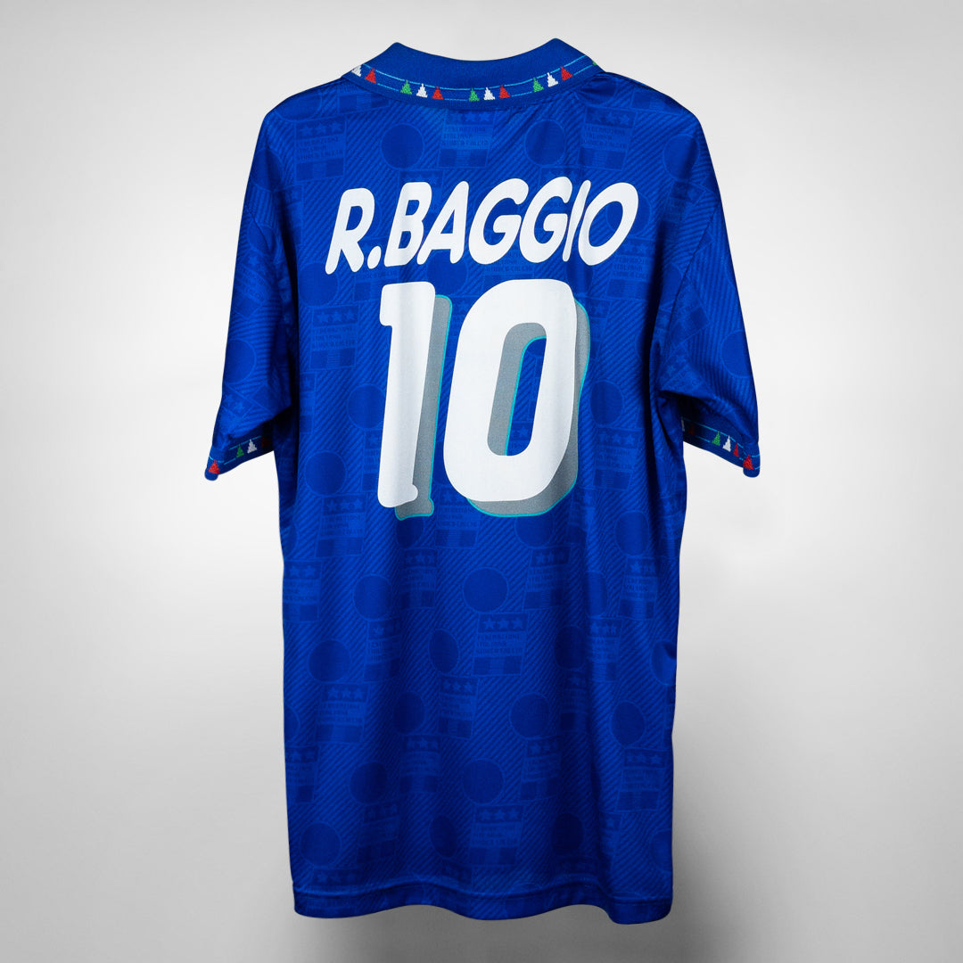 1993-1994 Italy Diadora Home Shirt #10 Roberto Baggio