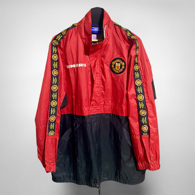 1996-1997 Manchester United 1/2 Zip Windbreaker Jacket - Marketplace