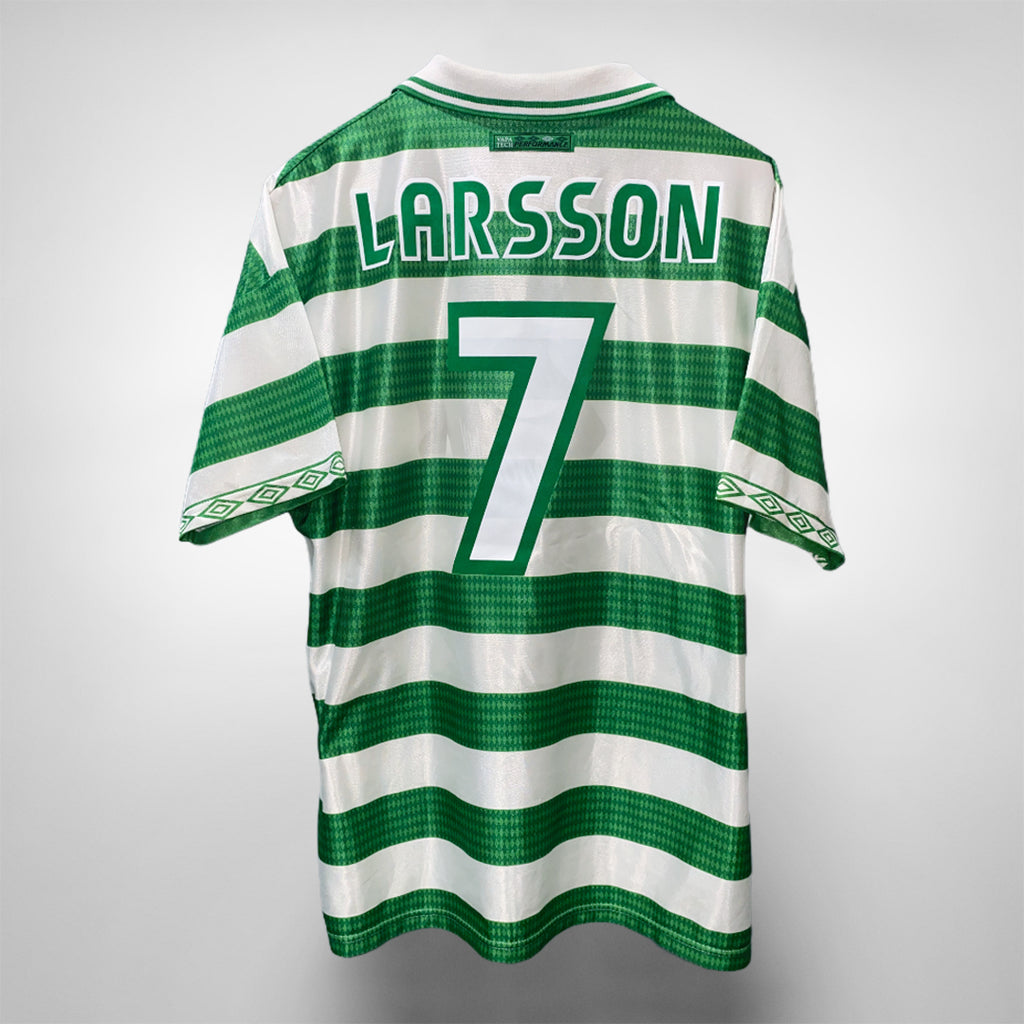 Classic Football Shirts on X: Henrik Larsson x Celtic 1997