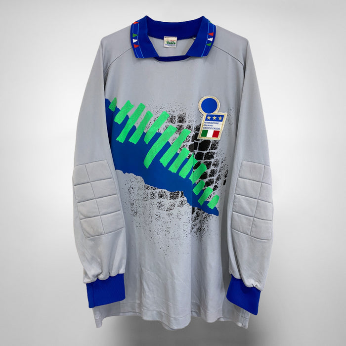 1992-1993 Italy Diadora Goalkeeper Shirt #1 Gianluca Pagliuca  - Marketplace
