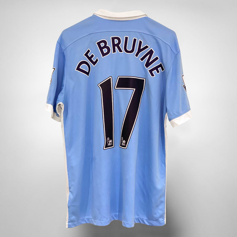 2015-2016 Manchester City Nike Home Shirt #17 Kevin De Bruyne  - Marketplace