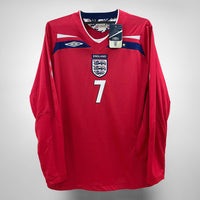2008-2010 England Umbro Away Shirt #7 David Beckham (BWNT) - Marketplace