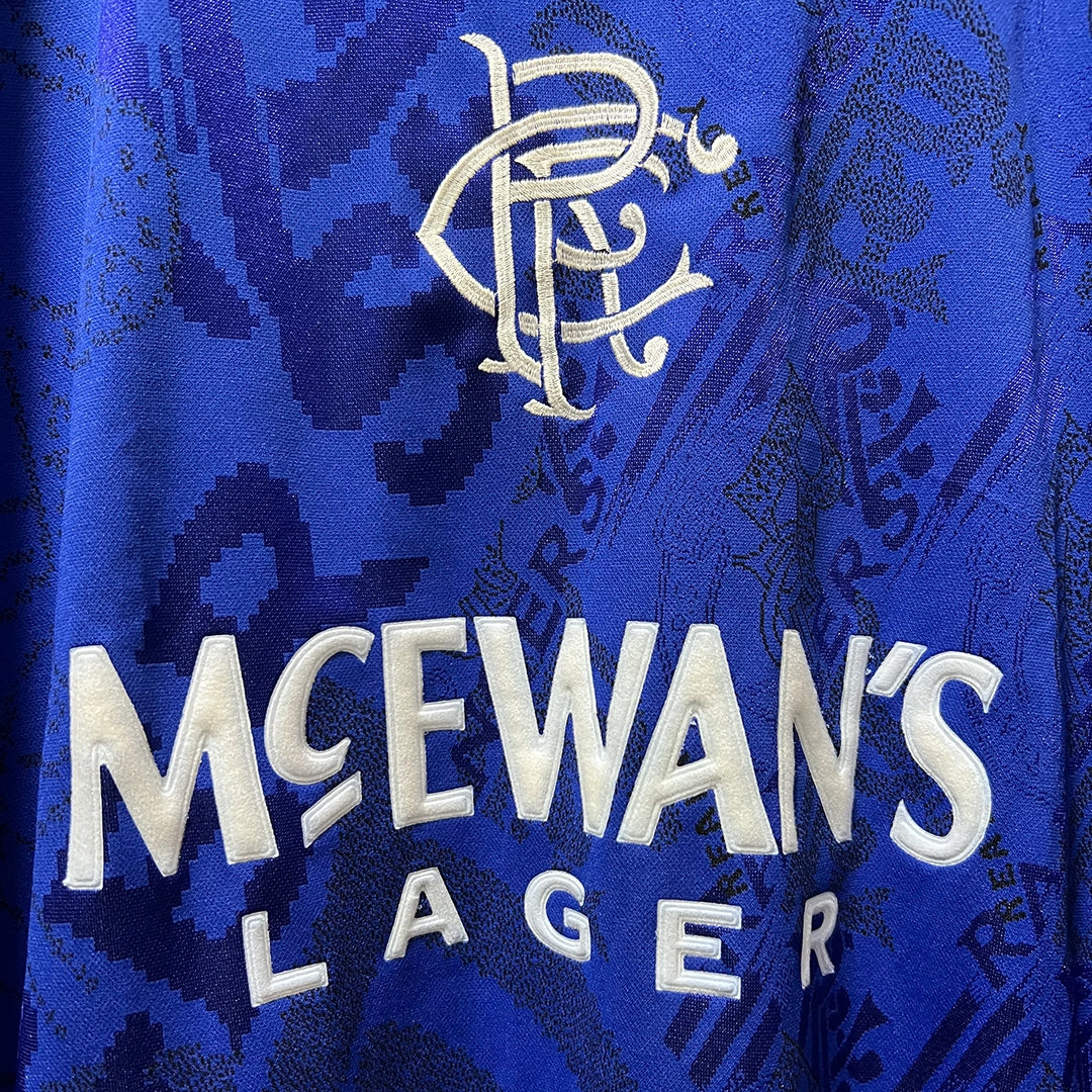 1995-1996 Glasgow Rangers Adidas Home Shirt #8 Paul Gascoigne - Marketplace