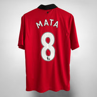 2013-2014 Manchester United Nike Home Shirt #8 Juan Mata - Marketplace
