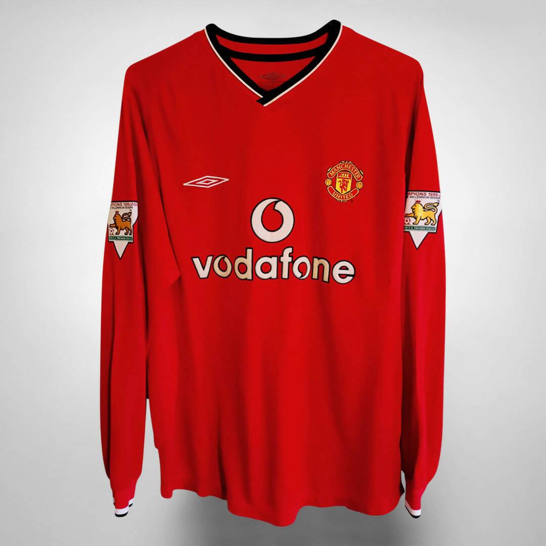 2000-2002 Manchester United Umbro Home Shirt #7 David Beckham - Marketplace